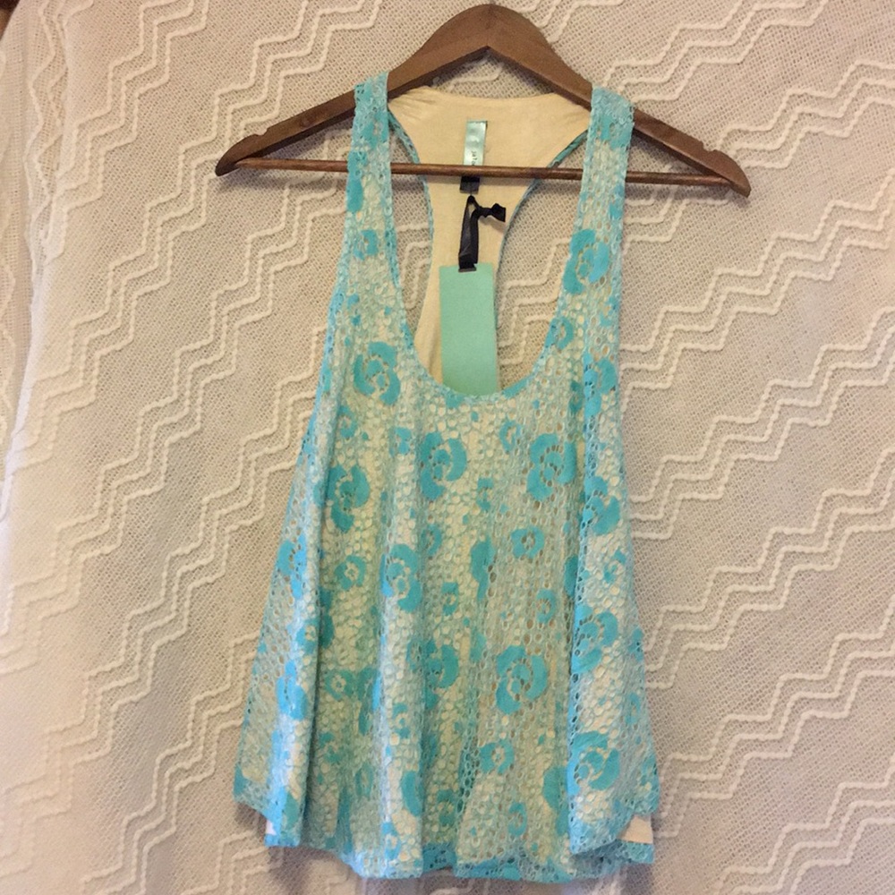 Turquoise tank top